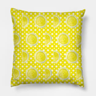 Summer lemon pattern Pillow