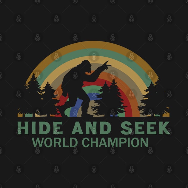 Retro Bigfoot Hide & Seek World Champion by Scaryzz