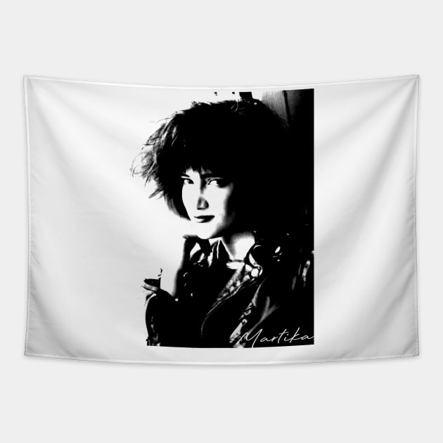 Martika /// Vintage Portrait Tapestry by HectorVSAchille