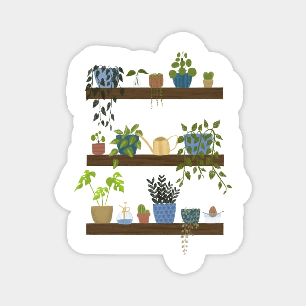 Houseplant Shelf Magnet by ally1021