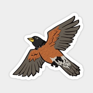 Bowtie Robin Magnet