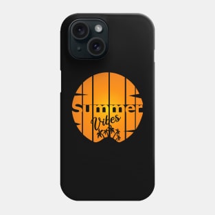 Summer Vibes Sun And Palm Trees Phone Case