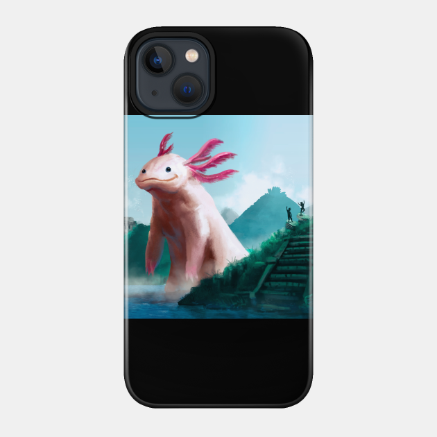 Axolotzilla - King Of The Monsters - Phone Case