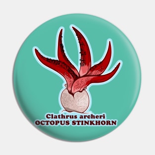 Octopus stinkhorn fungus Pin