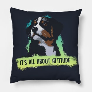 It's all about attitude dog lovers t-shirt Pillow