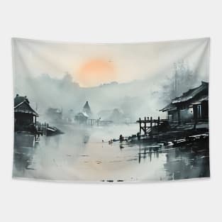 ink painting Tapestry