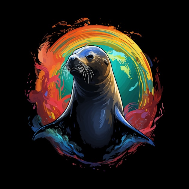 Sea Lion Earth Day by JH Mart