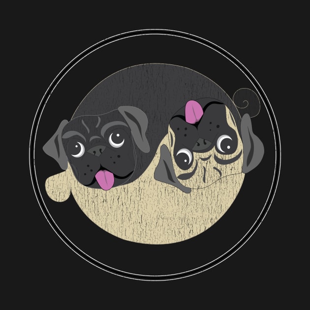 Yin Yang Pug Lover Zen Shirt by bbreidenbach