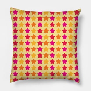 Colorful Stars Seamless Pattern 029#001 Pillow