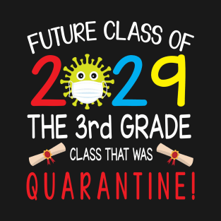 Future Class Of 2029 The 3rd Grade Class That Was Quarantine Teacher Senior Last Day Back To School T-Shirt