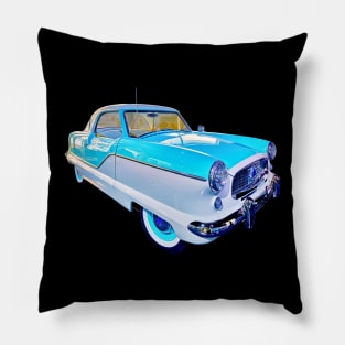 Nash Metropolitan in sky blue - classic vintage car photo Pillow