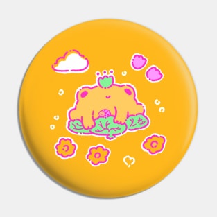 Yellow frog Pin