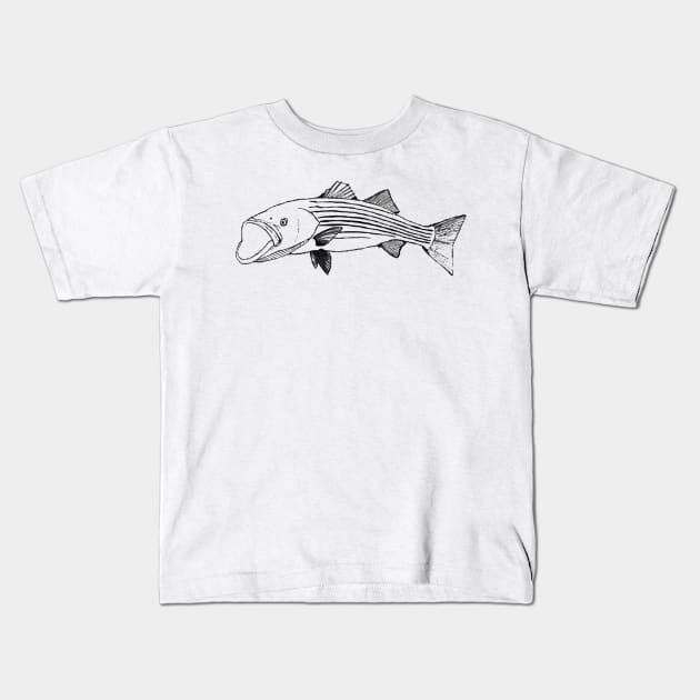 Striped bass - Fish - Kids T-Shirt