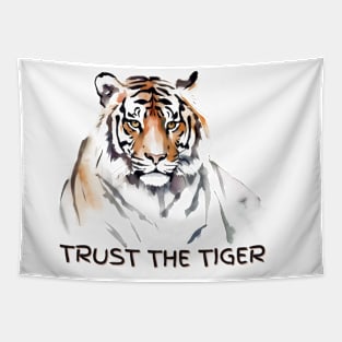 Trust The Tiger | Colorful Majesty | Tiger Lovers Tapestry
