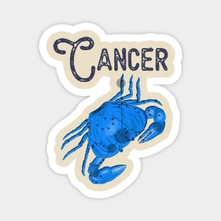 Cancer ))(( Astrological Sign Zodiac Constellation Design Magnet
