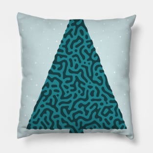 Turing Pattern Christmas Tree (Green) Pillow