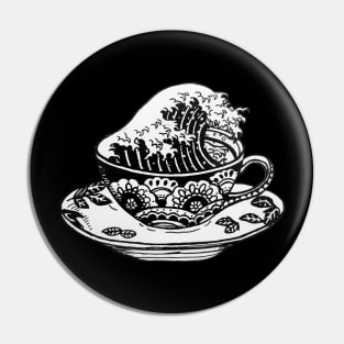 Tea Tsunami Pin