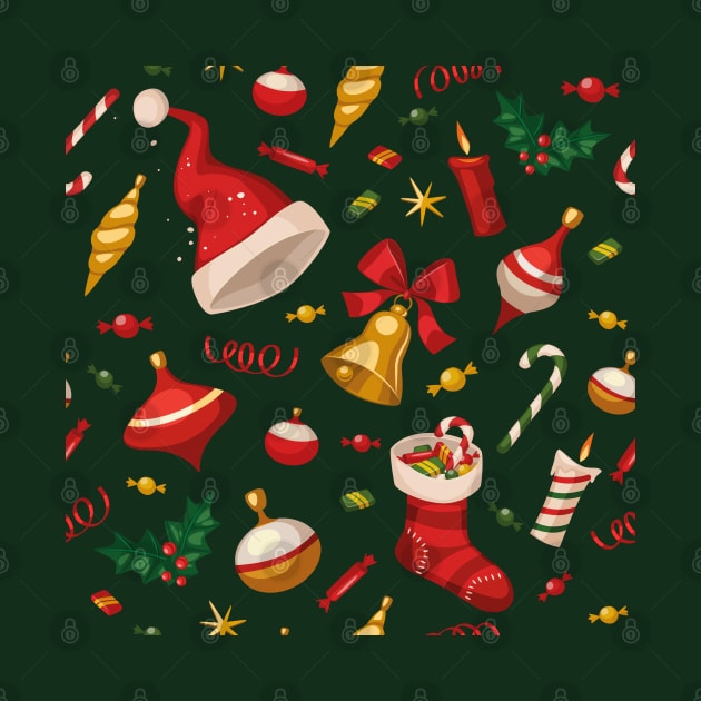 christmas decoration pattern by MZeeDesigns