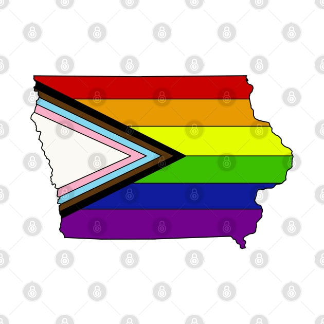 progress pride flag - Iowa by TheUndeadDesign