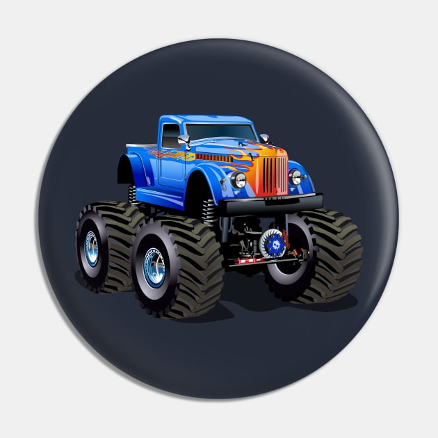 Cartoon Monster Truck Pin by Mechanik