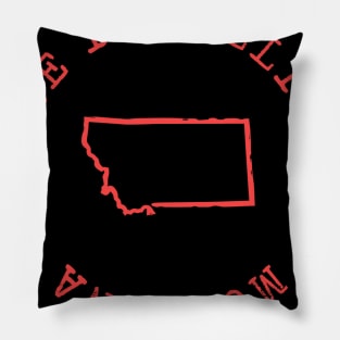 Made in Montana T-Shirt Pillow