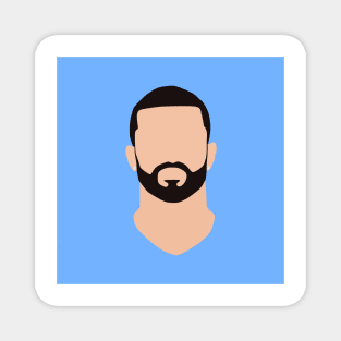 Kyle Walker Minimalistic Face Art Magnet