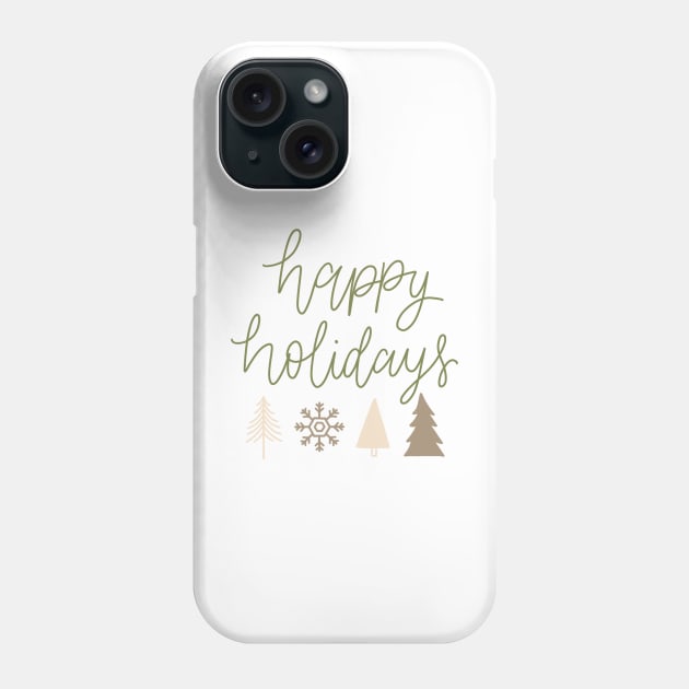 happy holidays Phone Case by nicolecella98