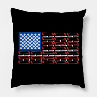 American Flag Golf Pillow