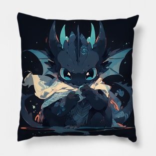 Black dragon fury! Pillow