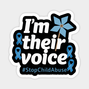 Child Abuse Prevention month awareness I'm Their Voice Magnet