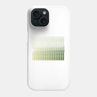 Boho green nature paint stripes pattern Phone Case