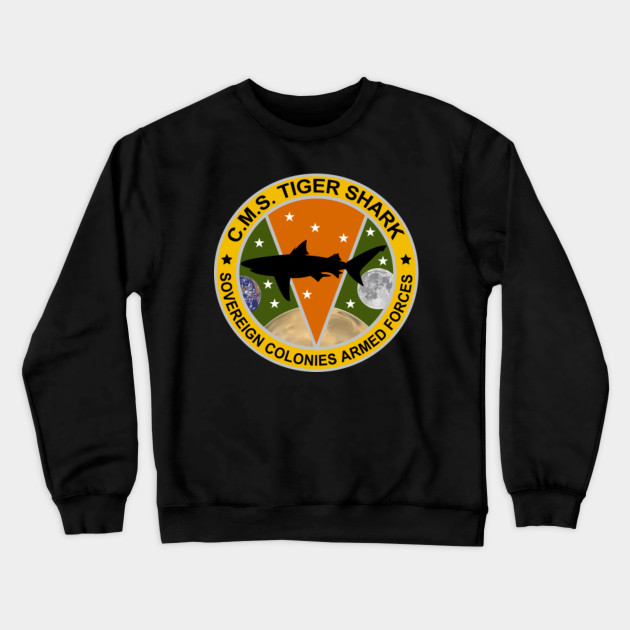 Dead Space C M S Tiger Shark Dead Space Crewneck Sweatshirt Teepublic