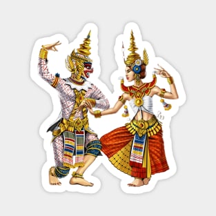 Cambodian Khmer Apsara Dance Magnet