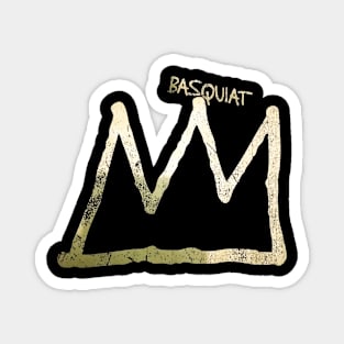 basquiat silver kecil Magnet