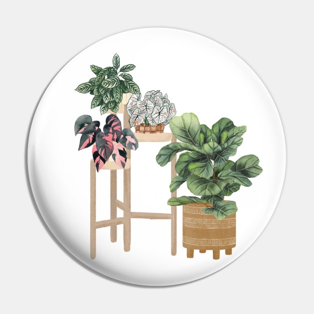 Plant Friends Illustration 2 Pin by Gush Art Studio 1