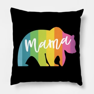 MAMA BEAR RAINBOW Pillow