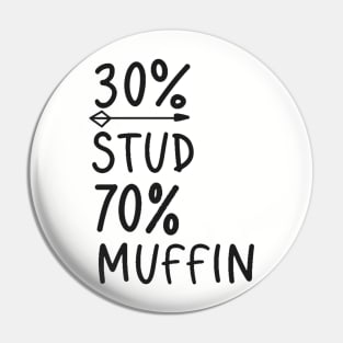 30% Stud 70% Muffin Pin