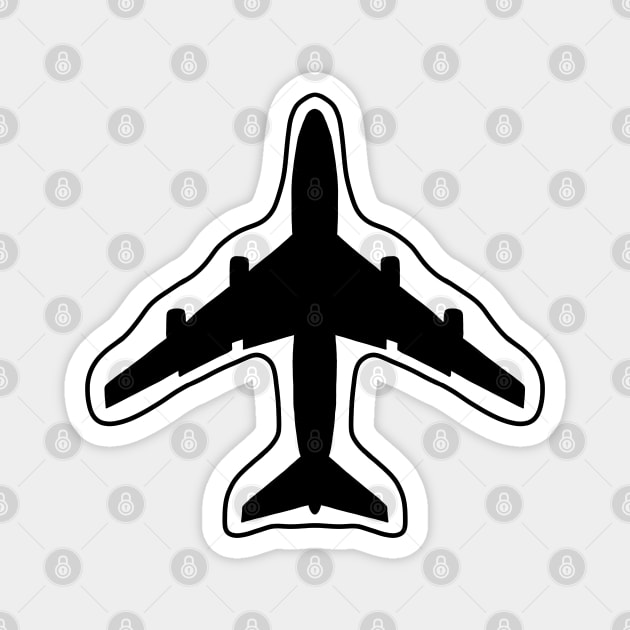 Airplane Drawing Magnet by HHT