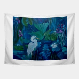 Snowy Egret Tapestry