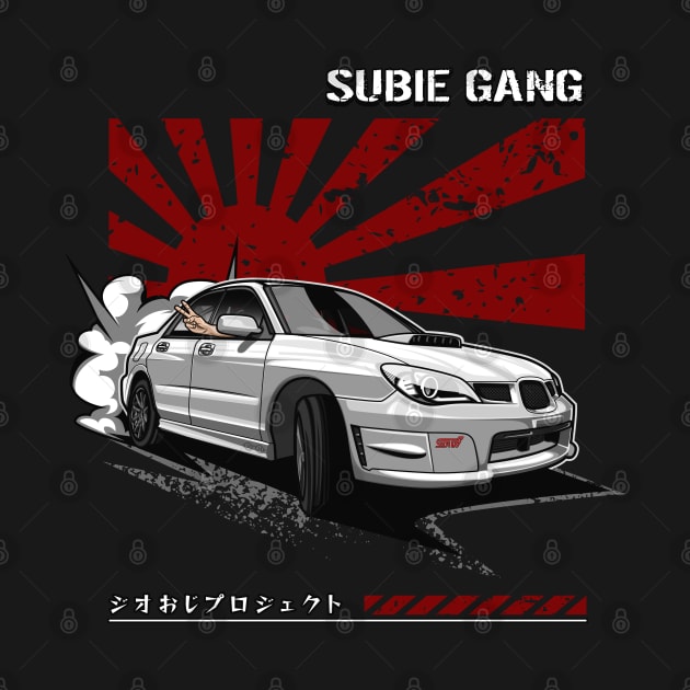Subie Gang WRX STi (Pearl White) by Jiooji Project