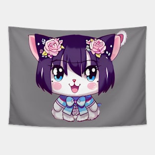 Cute kawaii kitten Tapestry