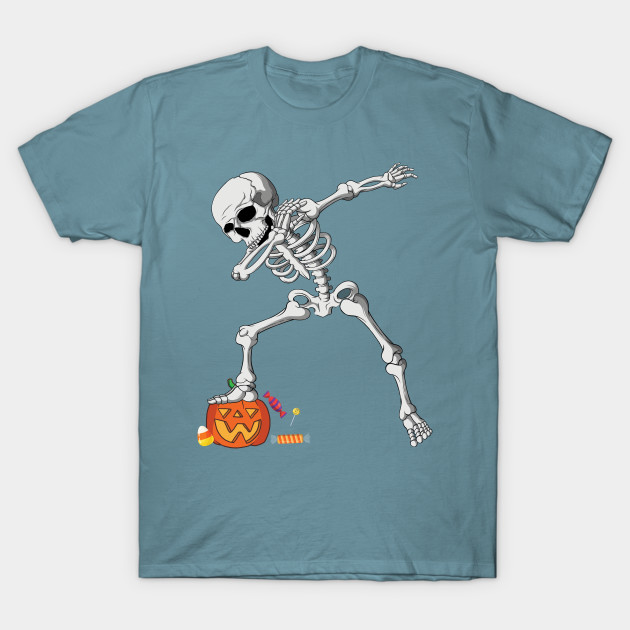 Disover Halloween Dabbing Skeleton Shirt Pumpkin Candy Dab Boys.png - Dabbing Skeleton Candy Halloween - T-Shirt