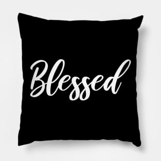 Blessed Script Pillow