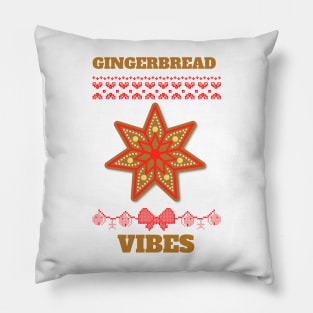 CHRISTMAS Gingerbread Cookie Ugly Christmas Sweater Pillow