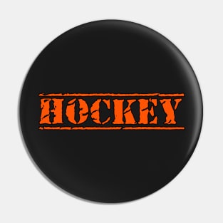 HOCKEY BOLD ENFORCER TEXT Pin