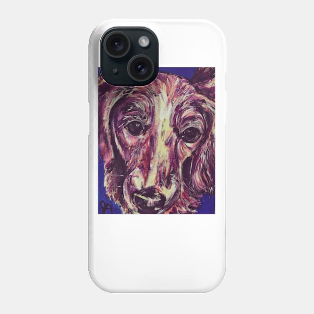 long haired dachsund Phone Case by Jeneralarts