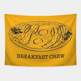 Breakfast Crew Back print inspired by Joe Pera Tapestry