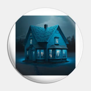 Blue House Pin