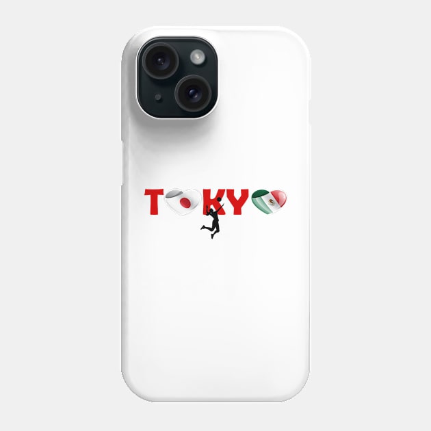 Volleyball in Tokyo - team Mexico (MX) Phone Case by ArtDesignDE