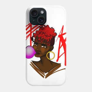 Bubble gum red Phone Case